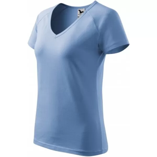  Tricou de damă MALFINI DREAM 128 ALBASTRU CERUL 