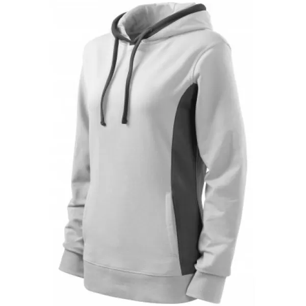  Hanorac de dama MALFINI KANGAROO 408 ALB 