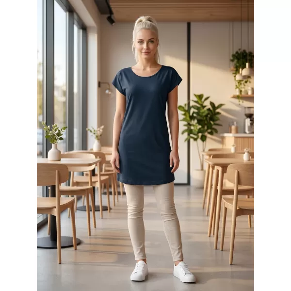  Tricou lung de damă MALFINI LOVE 123 ALBASTRU MARIN 