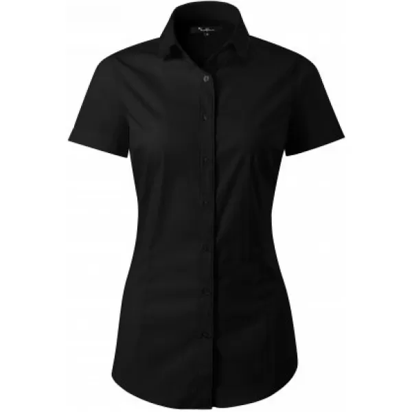  Cămașă de damă cu mâneci scurte MALFINI PREMIUM FLASH 261 NEGRU 