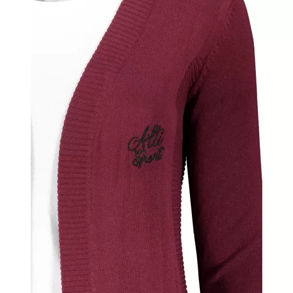  Cardigan de damă ALTISPORT WEINA LPLS090 BURGUNDIA 