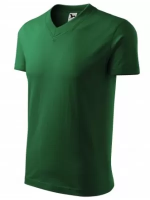 Tricou pentru bărbați MALFINI V-NECK 102 VERDE STICLA