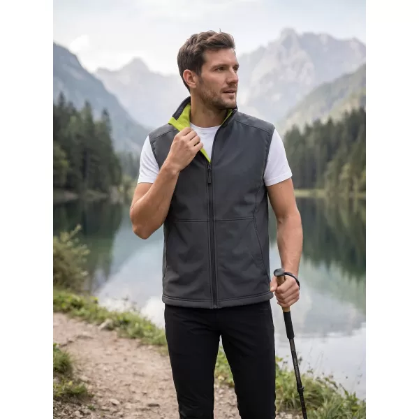  Vestă softshell pentru bărbați MALFINI VISION 517 GRI OȚEL 