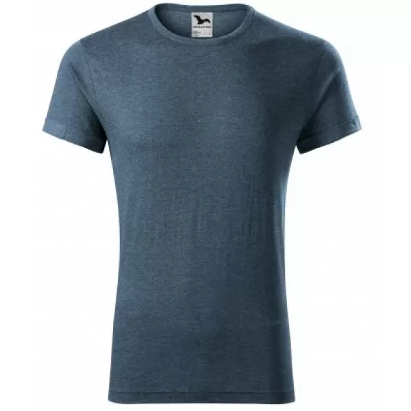  Tricou pentru bărbați MALFINI FUSION 163 EVIDENȚIERI DE DENIM ÎNCHIS LA CULOARE 