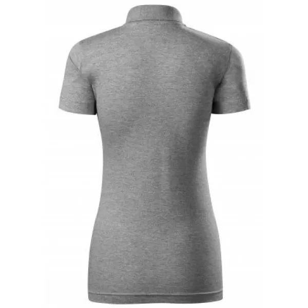  Tricou de damă cu guler MALFINI SINGLE J. 223 EVIDENȚIERI GRI ÎNCHIS 