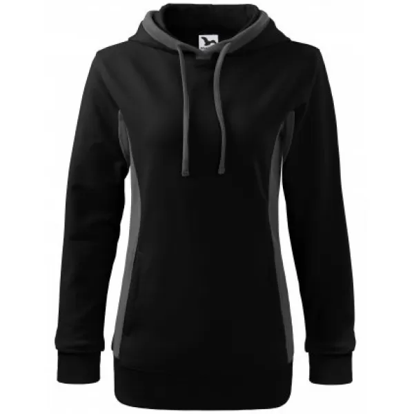  Hanorac de dama MALFINI KANGAROO 408 NEGRU 