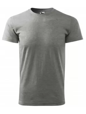 Tricou pentru bărbați MALFINI BASIC 129 EVIDENȚIERI GRI ÎNCHIS
