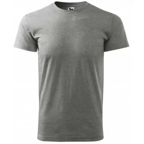  Tricou pentru bărbați MALFINI BASIC 129 EVIDENȚIERI GRI ÎNCHIS 