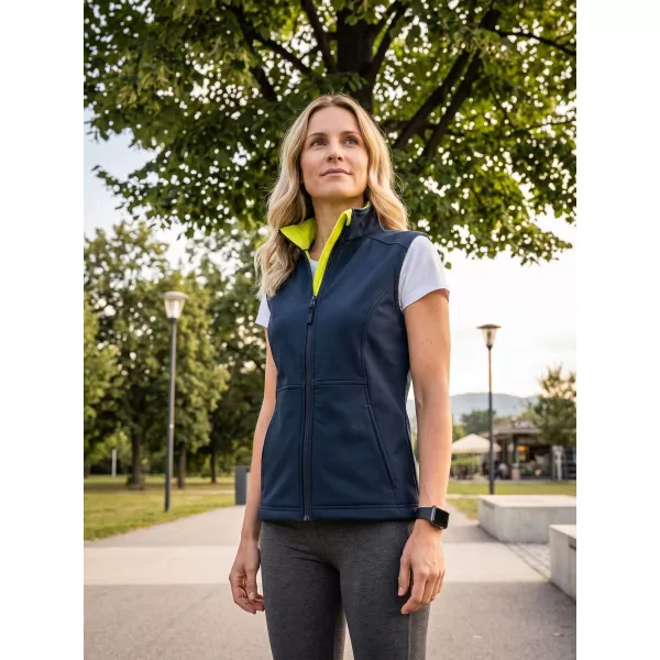  Vesta softshell dama MALFINI 516 VISION ALBASTRU MARIN 