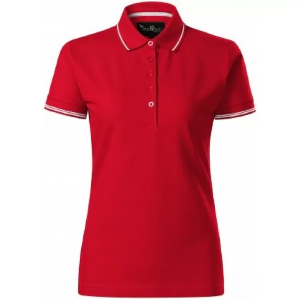  Tricou de damă cu guler MALFINI PREMIUM PERFECTION PLAIN 253 FORMULA ROSIE 