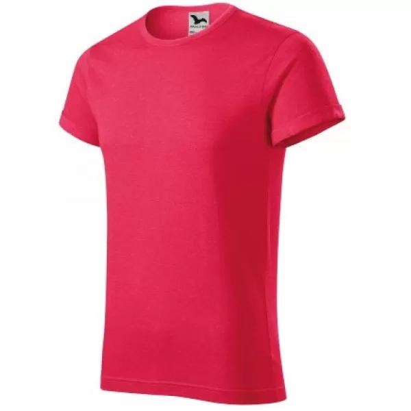  Tricou pentru bărbați MALFINI FUSION 163 EVIDENȚIERE ROȘIE 
