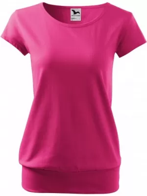 Tricou pentru femei MALFINI CITY 120 MAGENTA