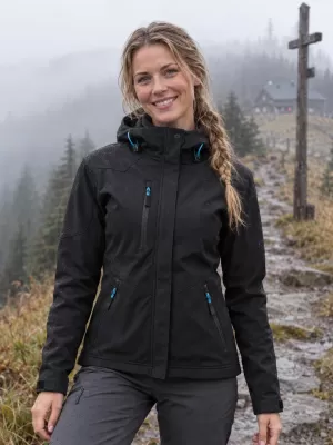 Jachetă softshell pentru femei MALFINI NANO 532 NEGRU