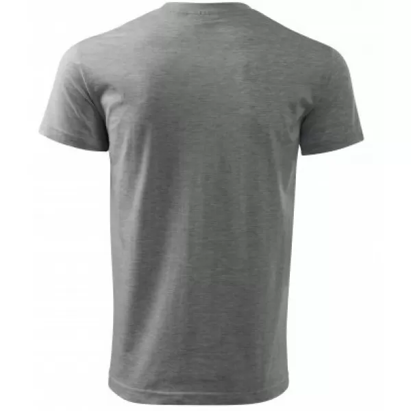  Tricou pentru bărbați MALFINI BASIC 129 EVIDENȚIERI GRI ÎNCHIS 