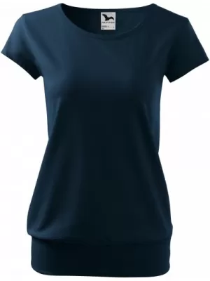 Tricou pentru femei MALFINI CITY 120 ALBASTRU MARIN