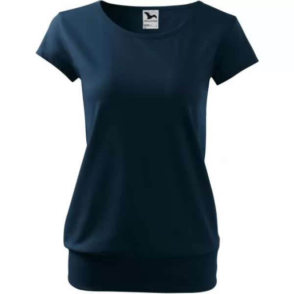  Tricou pentru femei MALFINI CITY 120 ALBASTRU MARIN 