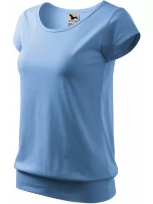 Tricou pentru femei MALFINI CITY 120 ALBASTRU CERUL
