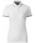 Tricou de damă cu guler MALFINI PREMIUM PERFECTION PLAIN 253 ALB