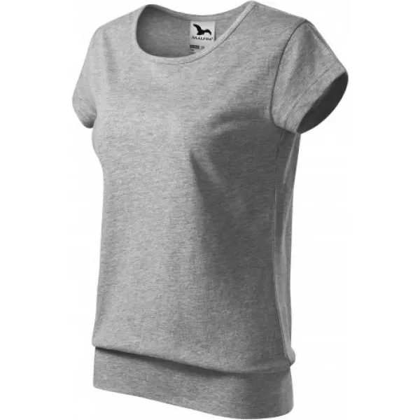  Tricou pentru femei MALFINI CITY 120 EVIDENȚIERI GRI ÎNCHIS 