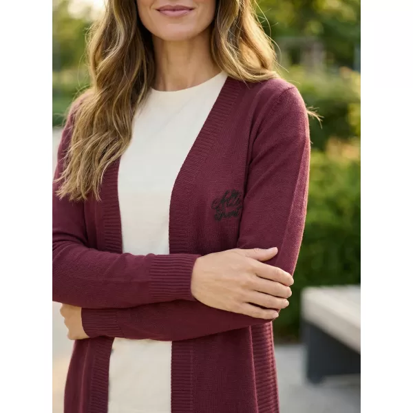  Cardigan de damă ALTISPORT WEINA LPLS090 BURGUNDIA 