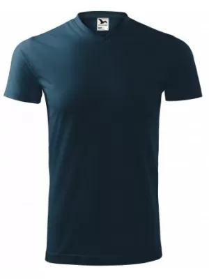 Tricou pentru bărbați MALFINI HEAVY V-NECK 111 ALBASTRU MARIN