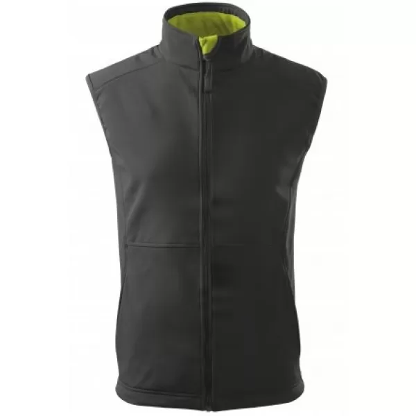  Vestă softshell pentru bărbați MALFINI VISION 517 GRI OȚEL 