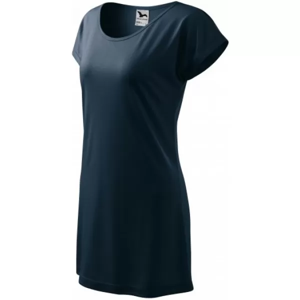  Tricou lung de damă MALFINI LOVE 123 ALBASTRU MARIN 