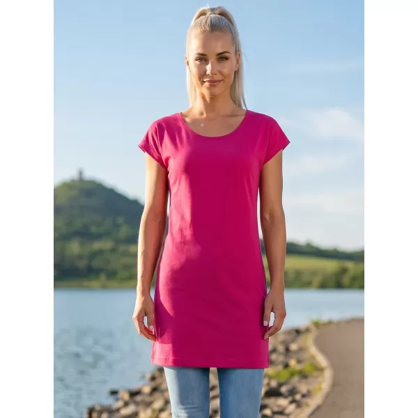  Tricou lung de damă MALFINI LOVE 123 MAGENTA 