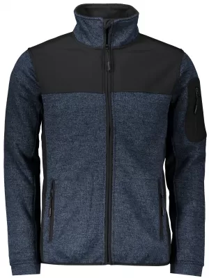 Jachetă/pulover softshell pentru bărbați MALFINI CASUAL 550 KNIT BLUE MALFINI PREMIUM