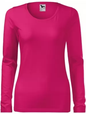 Tricou de damă cu mâneci lungi MALFINI SLIM 139 ZMEURĂ