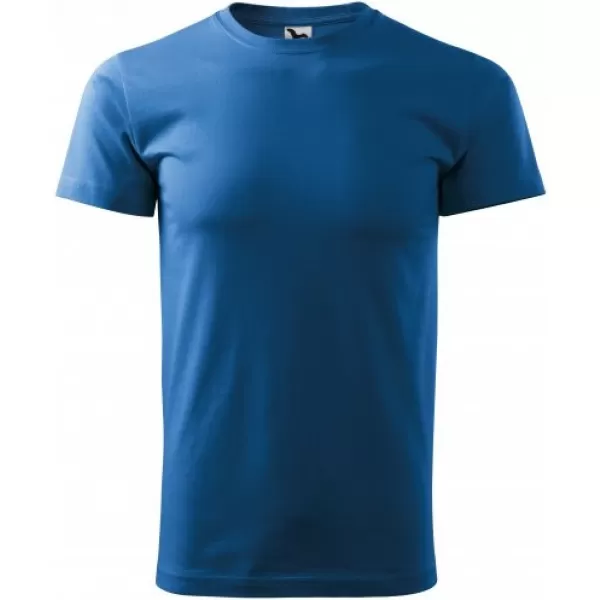  Tricou pentru bărbați MALFINI HEAVY NEW 137 ALBASTRU AZURIU 