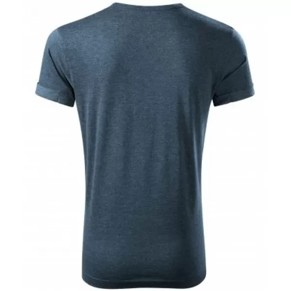  Tricou pentru bărbați MALFINI FUSION 163 EVIDENȚIERI DE DENIM ÎNCHIS LA CULOARE 