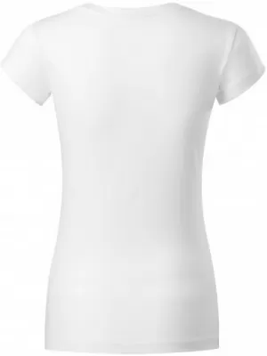 Tricou pentru femei MALFINI FIT V-NECK 162 ALB