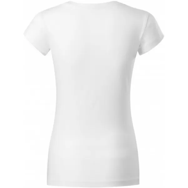  Tricou pentru femei MALFINI FIT V-NECK 162 ALB 