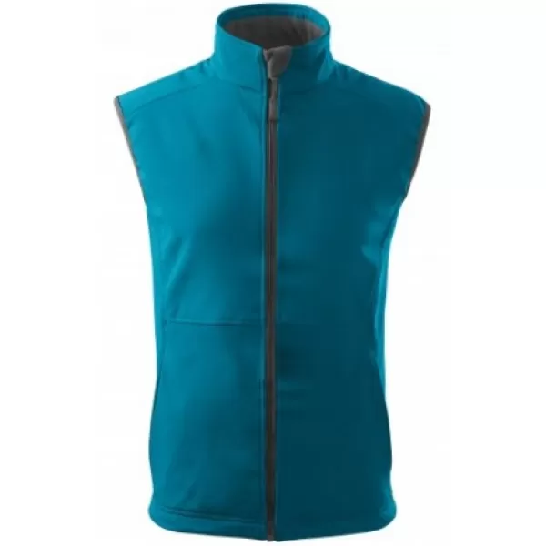  Vestă softshell pentru bărbați MALFINI VISION 517 TURCOAZ ÎNCHIS 