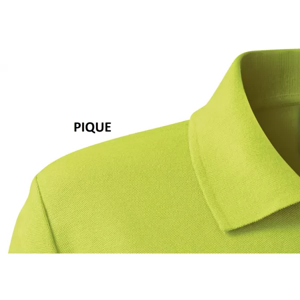  Tricou de damă cu guler MALFINI COTTON 213 LĂMÂIE VERDE 