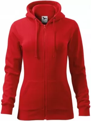 Hanorac de dama MALFINI TRENDY ZIPPER 411 ROŞU