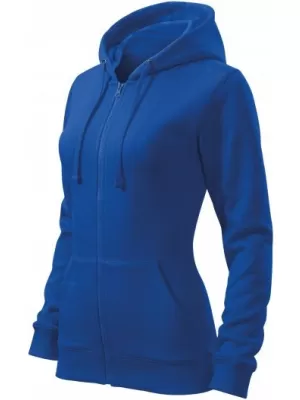 Hanorac de dama MALFINI TRENDY ZIPPER 411 ALBASTRU REGAL