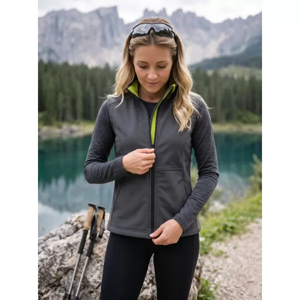  Vesta softshell dama MALFINI VISION 516 GRI OȚEL 