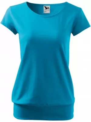 Tricou pentru femei MALFINI CITY 120 TURCOAZ