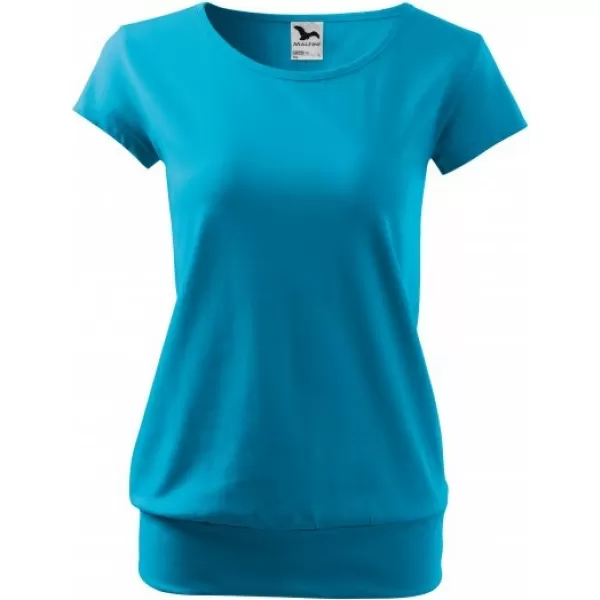  Tricou pentru femei MALFINI CITY 120 TURCOAZ 
