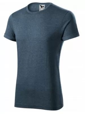 Tricou pentru bărbați MALFINI FUSION 163 EVIDENȚIERI DE DENIM ÎNCHIS LA CULOARE