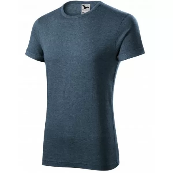  Tricou pentru bărbați MALFINI FUSION 163 EVIDENȚIERI DE DENIM ÎNCHIS LA CULOARE 