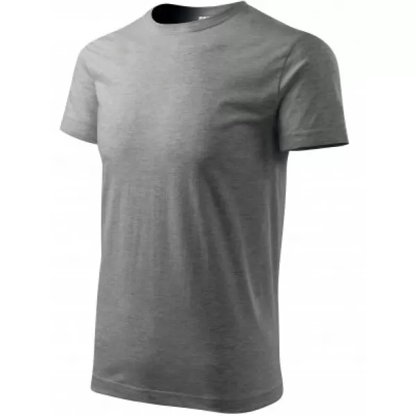 Tricou pentru bărbați MALFINI BASIC 129 EVIDENȚIERI GRI ÎNCHIS 