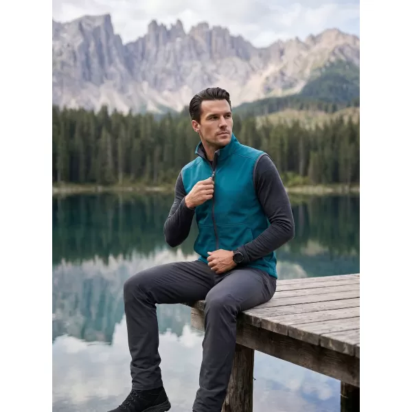  Vestă softshell pentru bărbați MALFINI VISION 517 TURCOAZ ÎNCHIS 