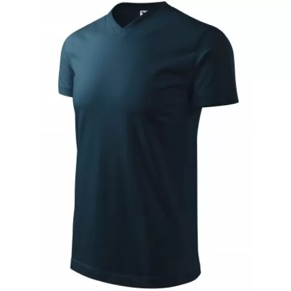  Tricou pentru bărbați MALFINI HEAVY V-NECK 111 ALBASTRU MARIN 