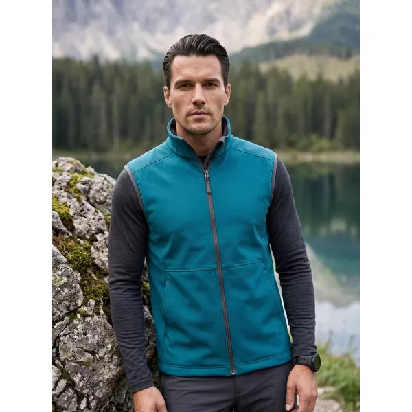  Vestă softshell pentru bărbați MALFINI VISION 517 TURCOAZ ÎNCHIS 