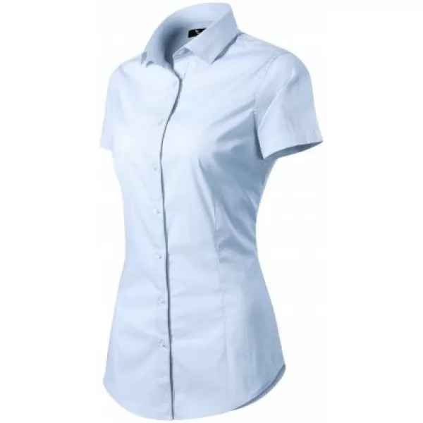  Cămașă de damă cu mâneci scurte MALFINI PREMIUM FLASH 261 ALBASTRU DESCHIS 