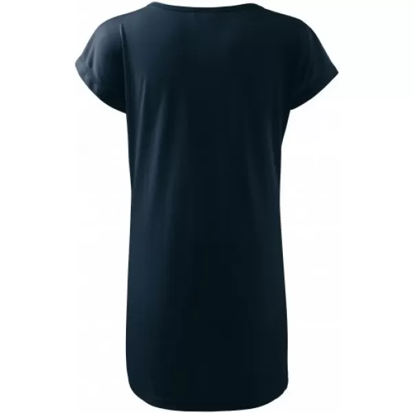  Tricou lung de damă MALFINI LOVE 123 ALBASTRU MARIN 
