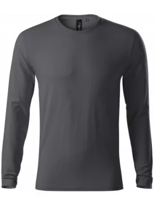 Tricou pentru bărbați cu mâneci lungi MALFINI PREMIUM BRAVE 155 ANTRACIT DESCHIS